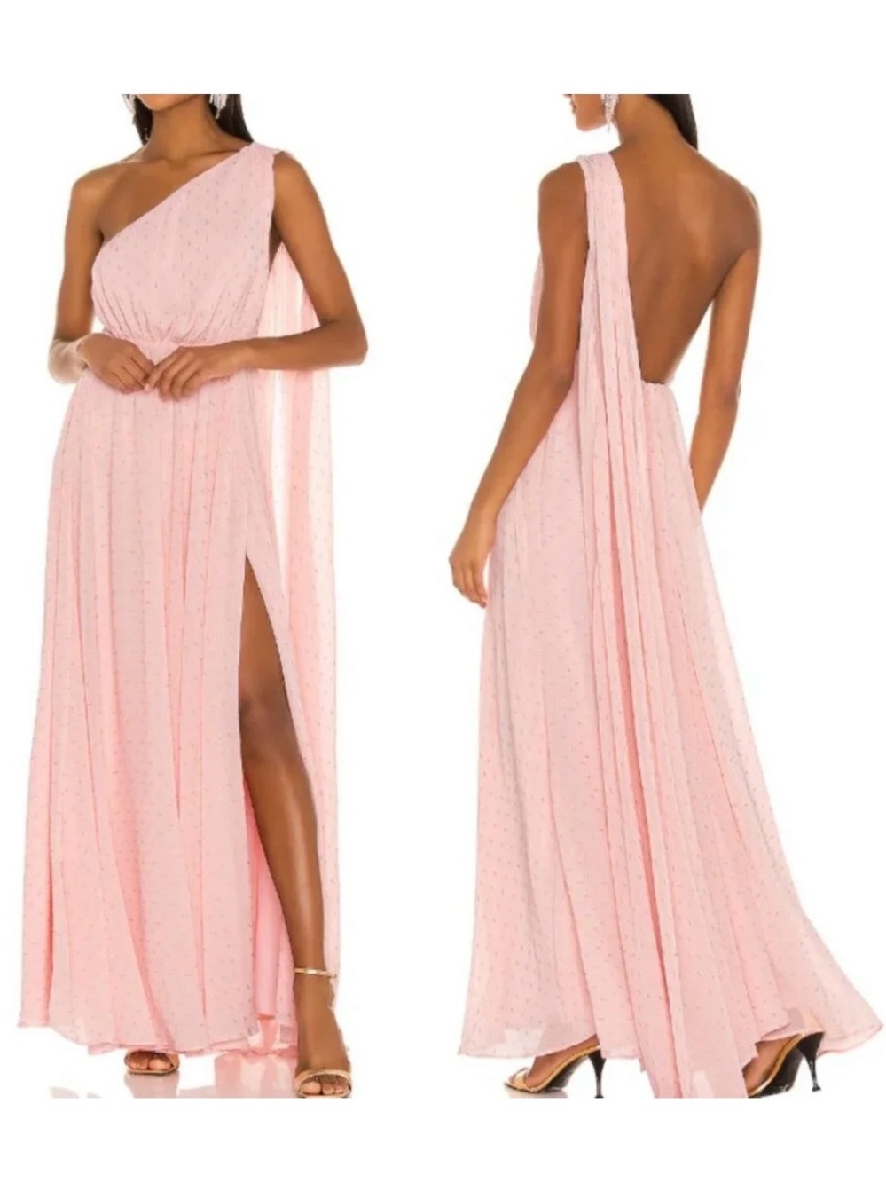 Michael Costello X Revolve Vella Gown in Pink
